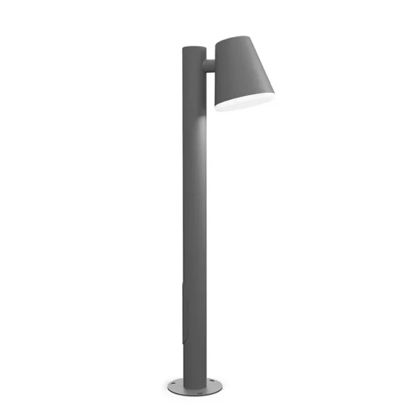 Lampadaire extérieur Mist dimmable avec structure graphite au design contemporain par Roger Persson x Belid
