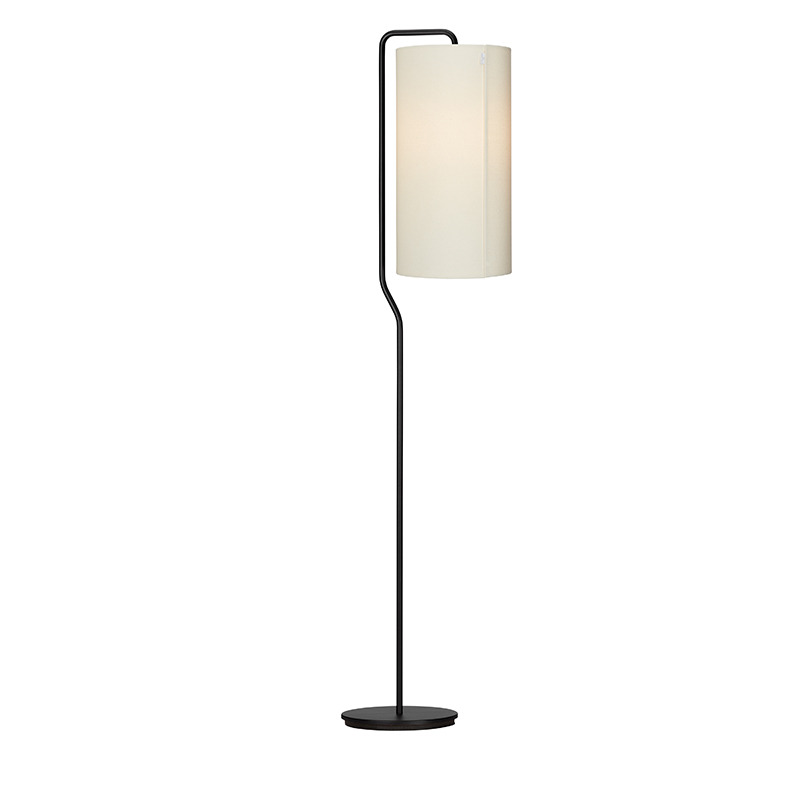 Lampadaire Pensile avec base en acier et abat-jour cylindrique en laine au design contemporain par Belid Lampadaire Pensile avec base en acier et abat-jour cylindrique en laine au design contemporain par Belid