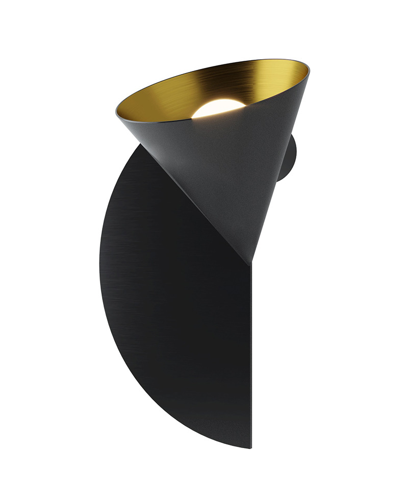 Applique murale Rubi Duo en fer par Robin Lamps