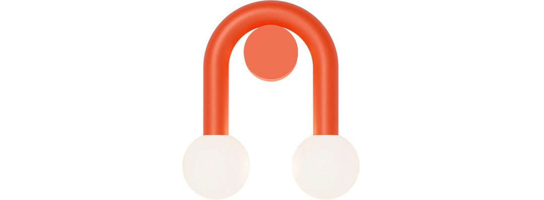 Applique murale Rigoberta Direct curvé en fer par Robin Lamps Applique murale Rigoberta Direct curvé en fer par Robin Lamps