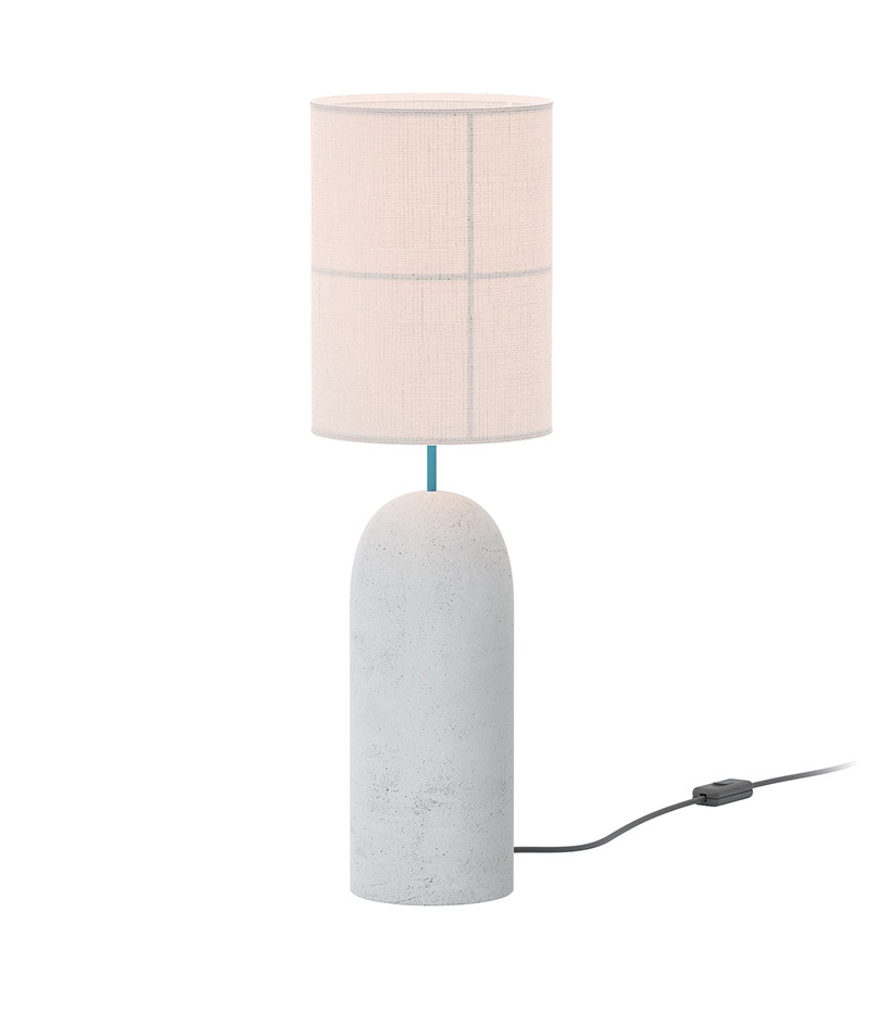 Lampe à poser Rania en béton par Robin Lamps