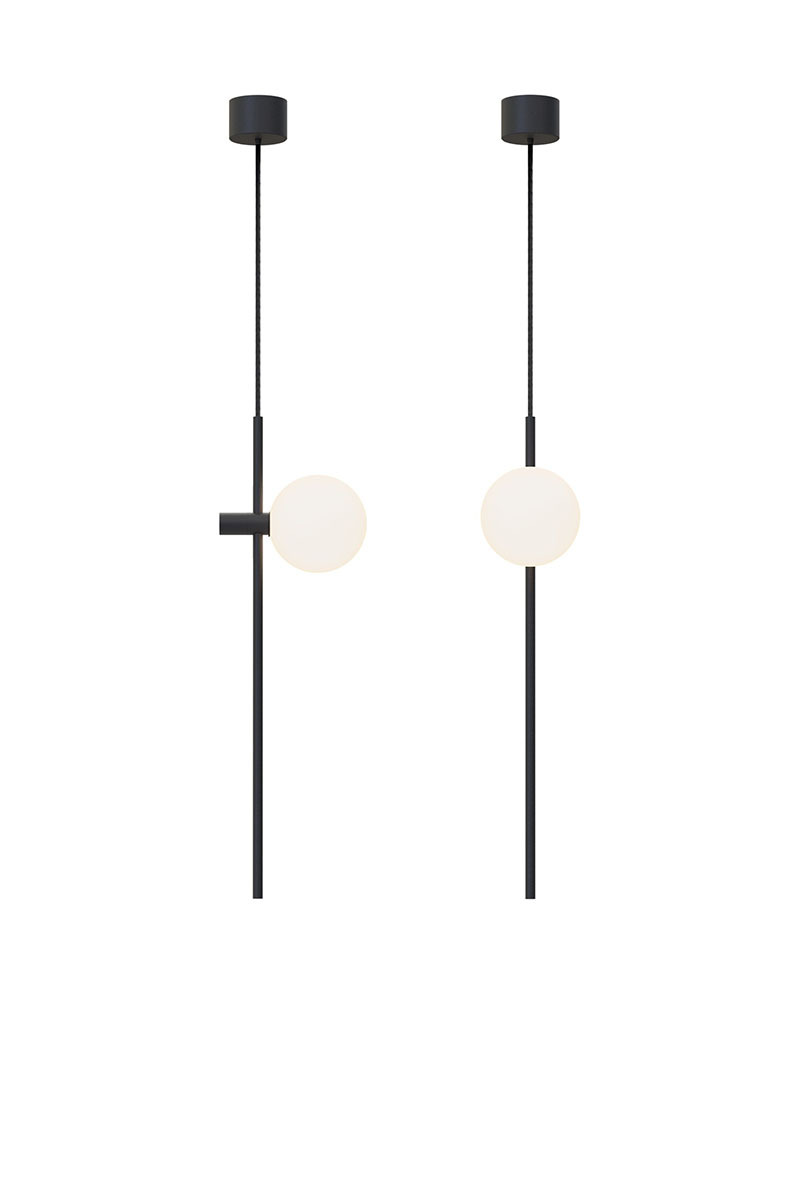 Suspension Roxanne mono en fer par Robin Lamps Suspension Roxanne mono en fer par Robin Lamps