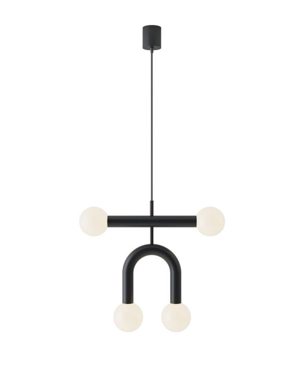 Suspension Rigoberta duo super incurvé en fer par Robin Lamps