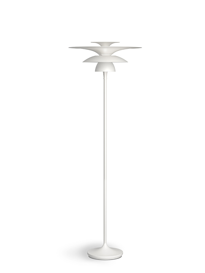 Lampadaire Picasso avec base en métal au design contemporain par Belid Lampadaire Picasso avec base en métal au design contemporain par Belid