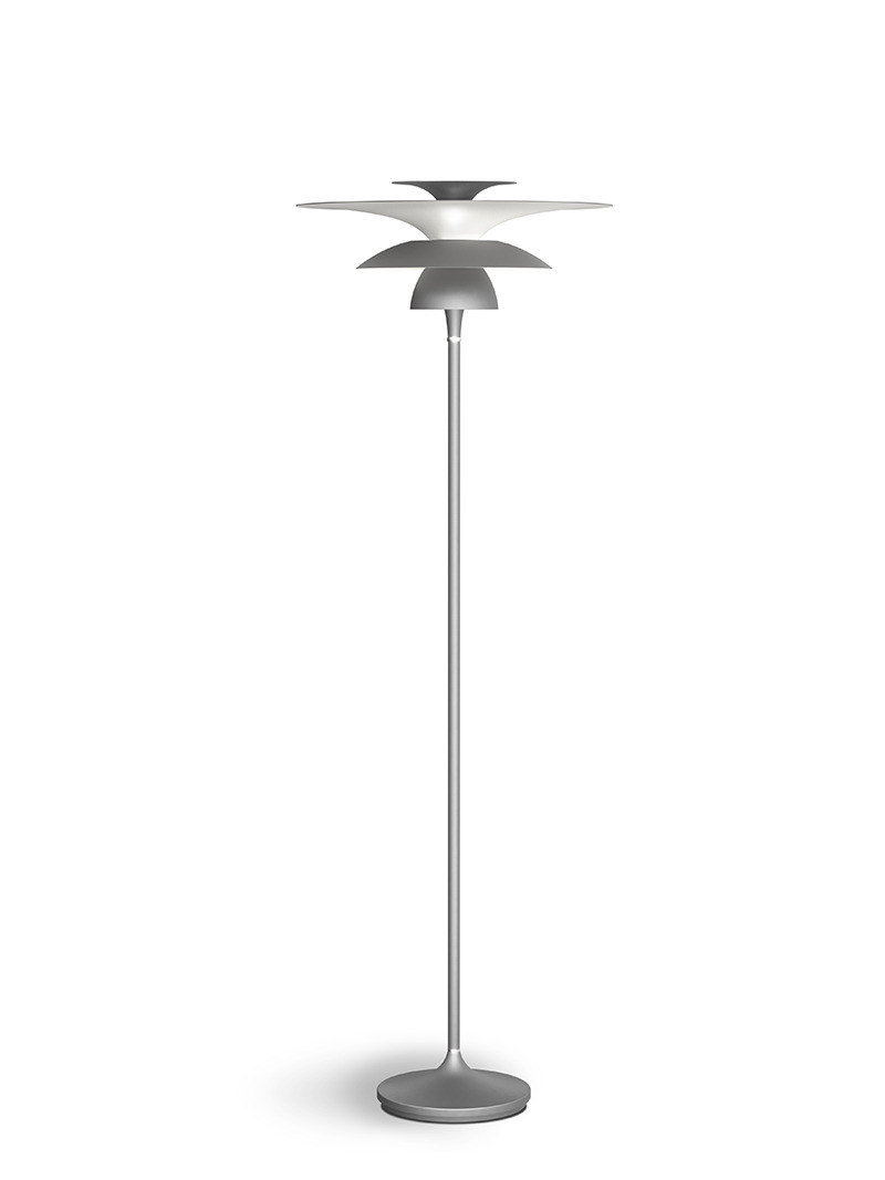 Lampadaire Picasso avec base en métal au design contemporain par Belid Lampadaire Picasso avec base en métal au design contemporain par Belid