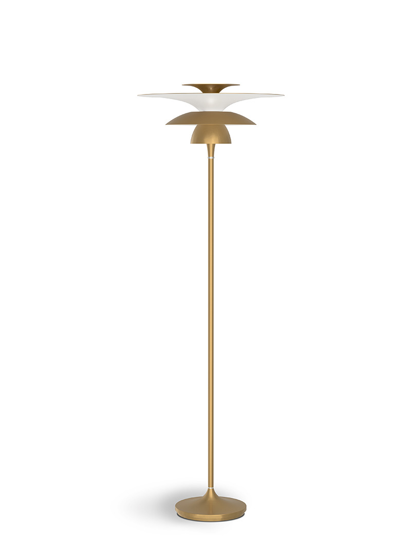 Lampadaire Picasso avec base en métal au design contemporain par Belid Lampadaire Picasso avec base en métal au design contemporain par Belid