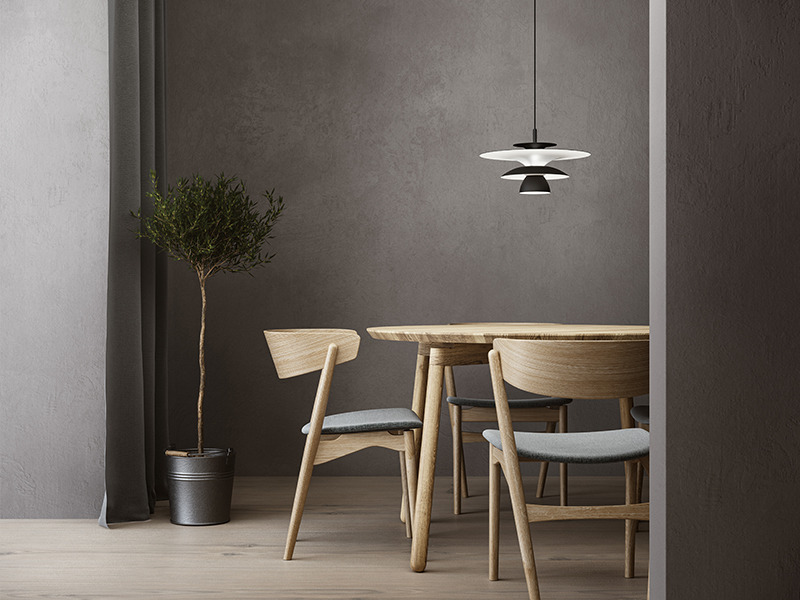 Suspension Picasso avec base en métal au design contemporain par Belid Suspension Picasso avec base en métal au design contemporain par Belid