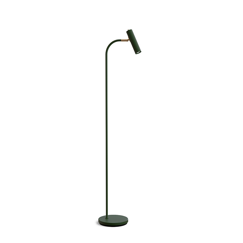 Lampadaire Slender base en métal et abat-jour de forme cylindrique au design contemporain par Belid Lampadaire Slender base en métal et abat-jour de forme cylindrique au design contemporain par Belid