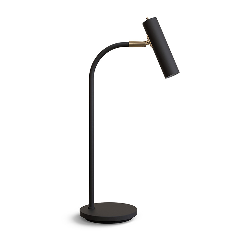 Lampe à poser Slender base en métal et abat-jour de forme cylindrique au design contemporain par Belid