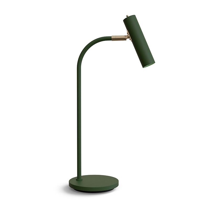 Lampe à poser Slender base en métal et abat-jour de forme cylindrique au design contemporain par Belid Lampe à poser Slender base en métal et abat-jour de forme cylindrique au design contemporain par Belid