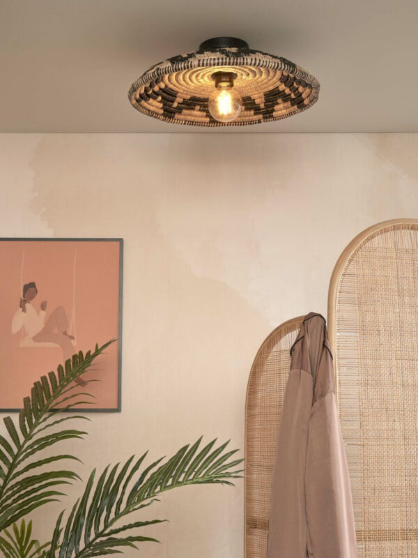 Plafonnier Andros en seagrass au design naturel par Good & Mojo
