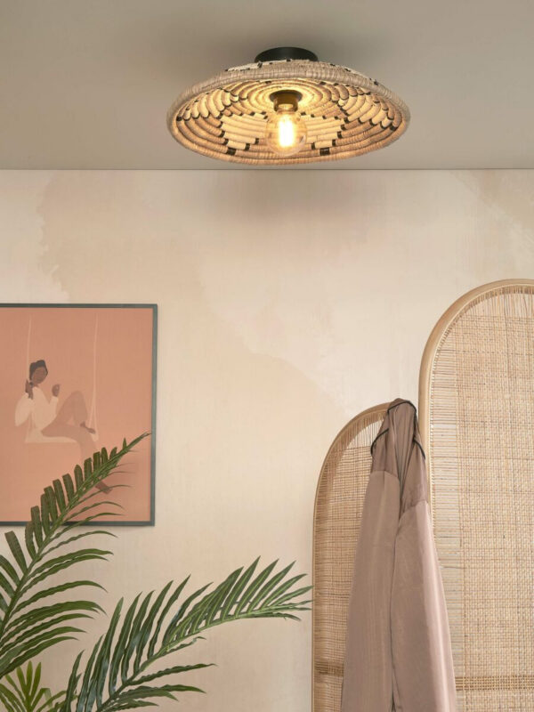 Plafonnier Andros 3 en seagrass au design naturel par Good & Mojo