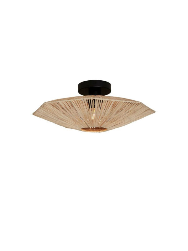 Plafonnier Panama en raphia au design naturel par Good & Mojo