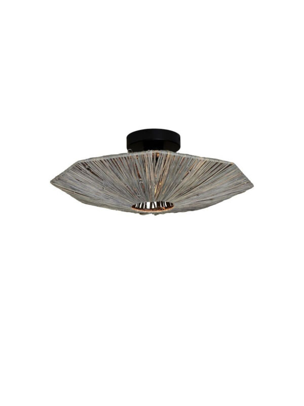 Plafonnier Panama en raphia au design naturel par Good & Mojo
