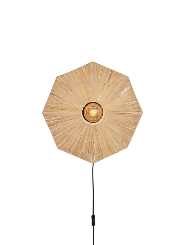 Applique Panama en raphia au design naturel par Good & Mojo