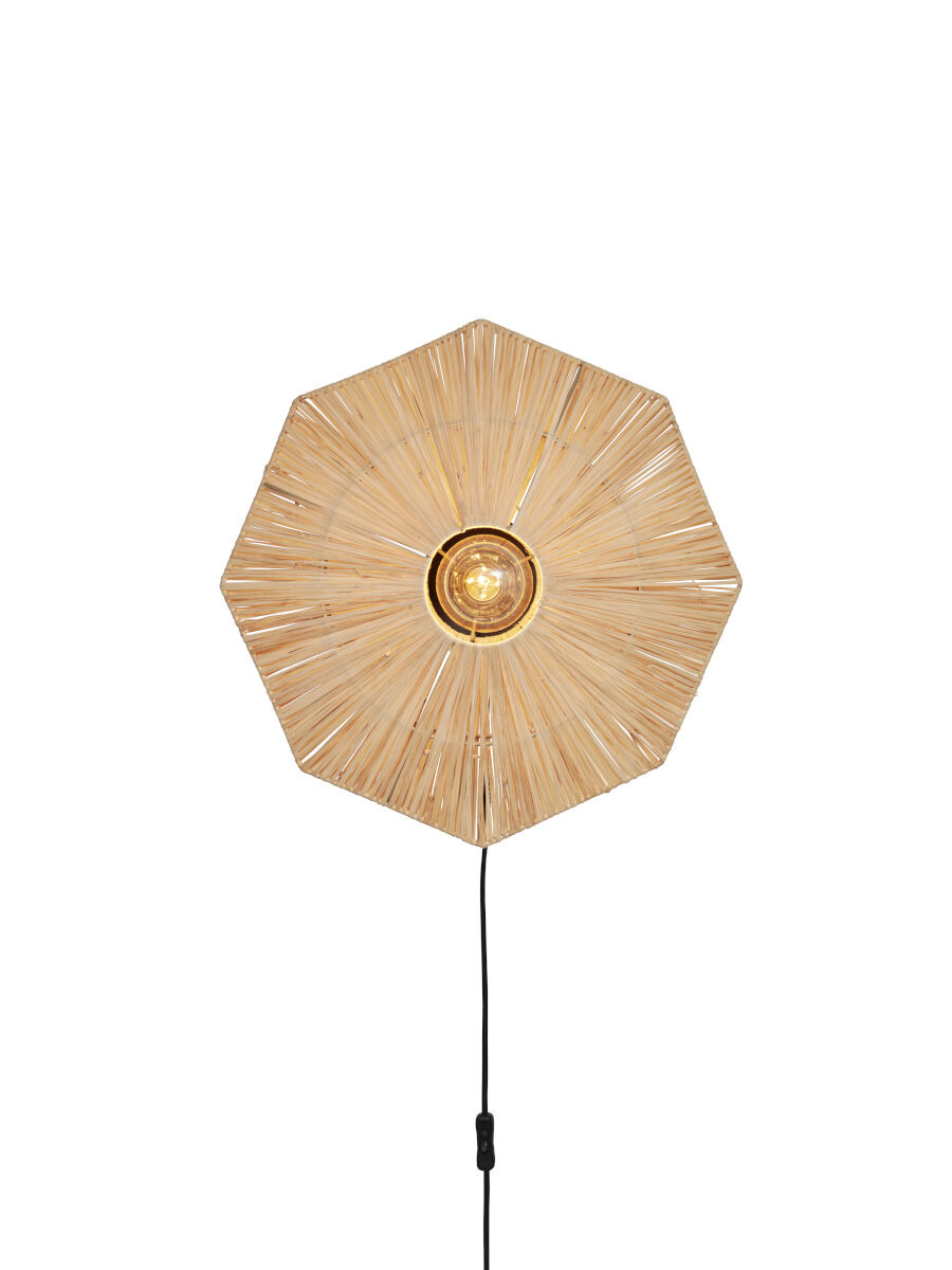 Applique Panama en raphia au design naturel par Good & Mojo