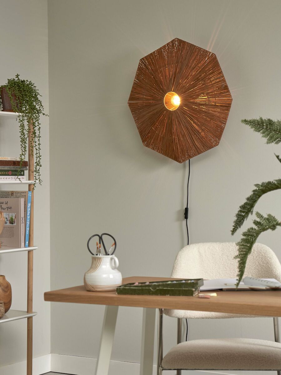 Applique Panama en raphia au design naturel par Good & Mojo Applique Panama en raphia au design naturel par Good & Mojo