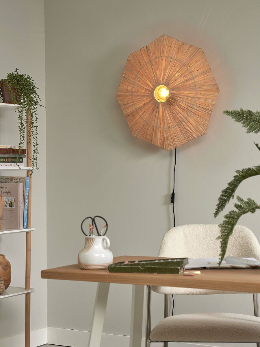 Applique Panama en raphia au design naturel par Good & Mojo Applique Panama en raphia au design naturel par Good & Mojo