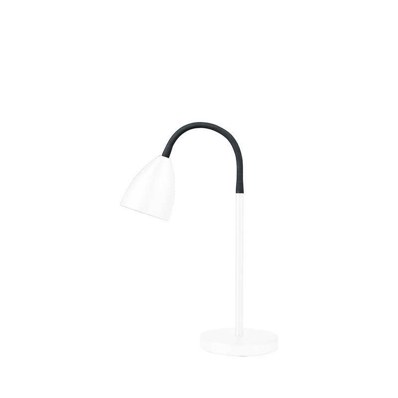 Lampe à poser Trotsig avec base en métal et tête abat-jour flexible au design contemporain par Belid