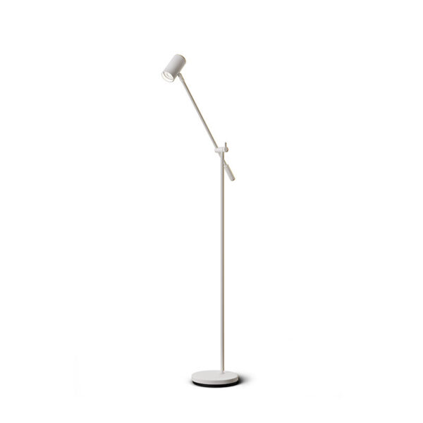 Lampadaire Tyson avec base en métal et interrupteur à bascule au design contemporain par Belid