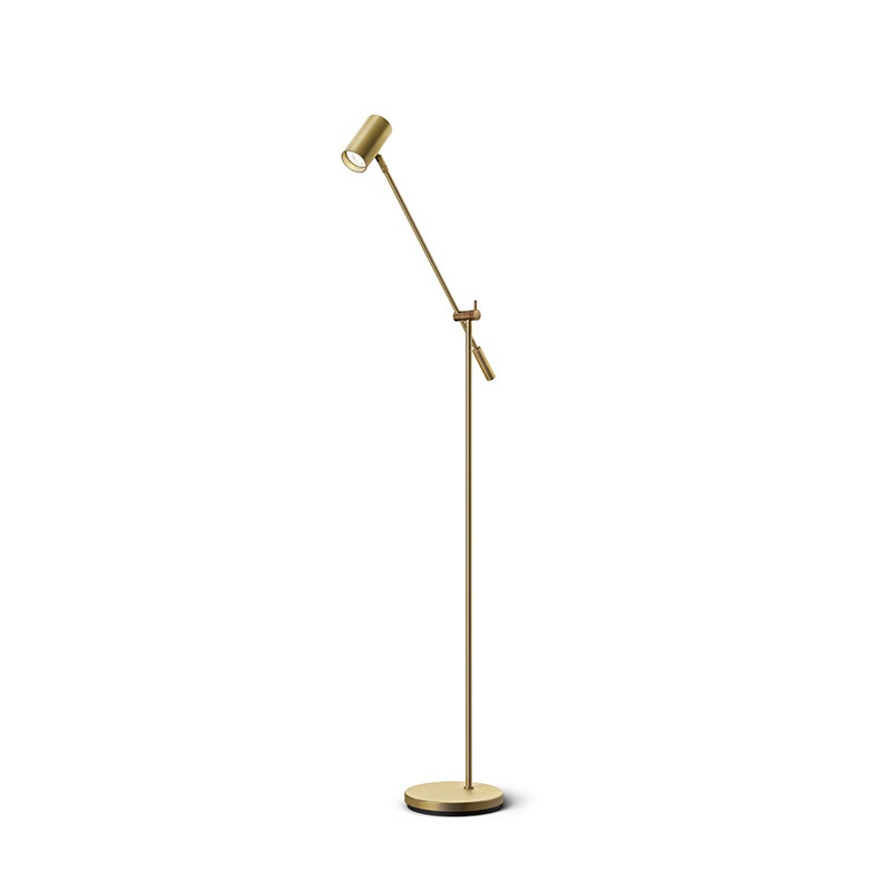 Lampadaire Tyson avec base en métal et interrupteur à bascule au design contemporain par Belid Lampadaire Tyson avec base en métal et interrupteur à bascule au design contemporain par Belid