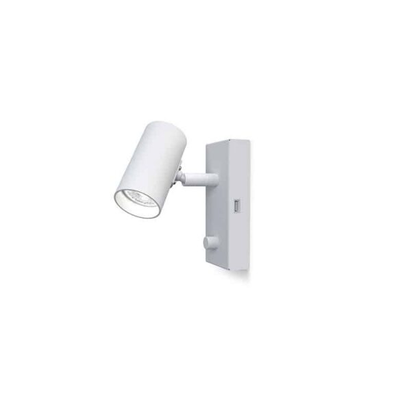 Applique Tyson dimmable avec base en métal et entrée USB au design contemporain par Belid