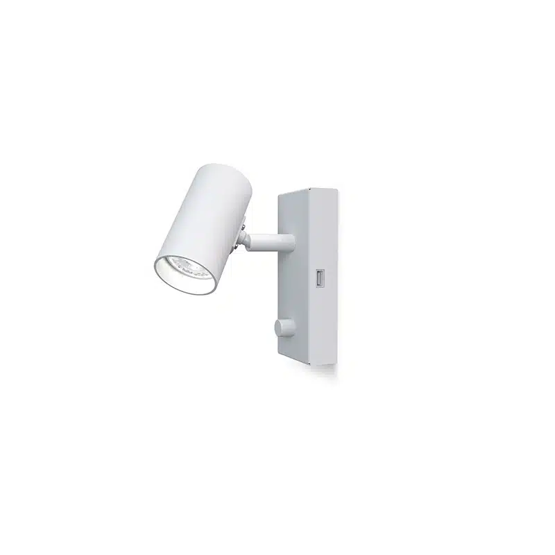 Applique Tyson dimmable avec base en métal et entrée USB au design contemporain par Belid