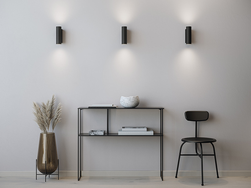 Applique Tyson dimmable base en métal avec éclairage haut et bas au design contemporain par Belid Applique Tyson dimmable base en métal avec éclairage haut et bas au design contemporain par Belid
