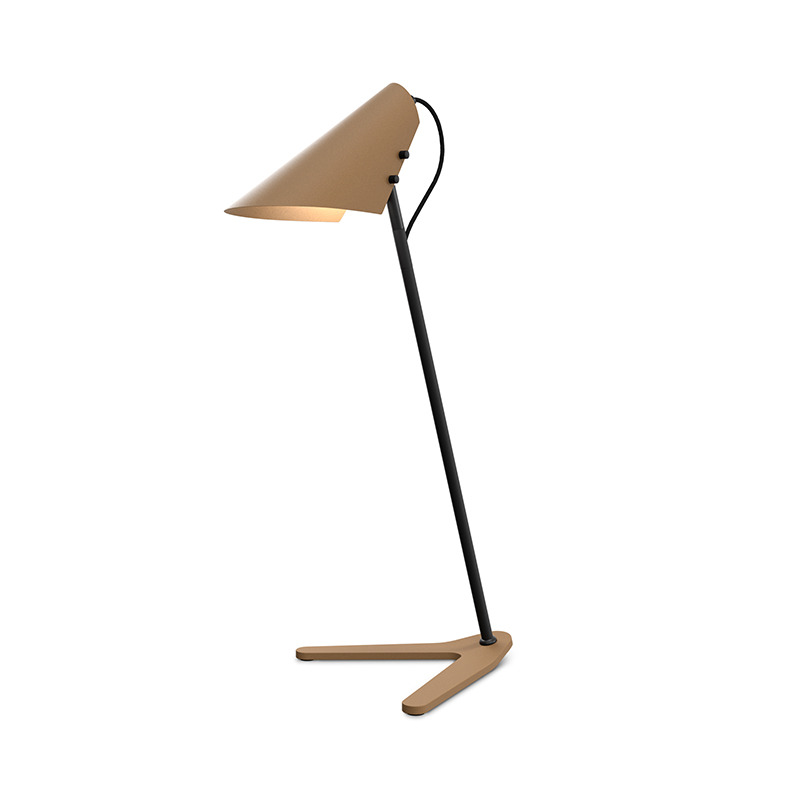 Lampe à poser Vincent base en métal avec abat-jour en forme d'oiseau au design contemporain par Belid Lampe à poser Vincent base en métal avec abat-jour en forme d'oiseau au design contemporain par Belid