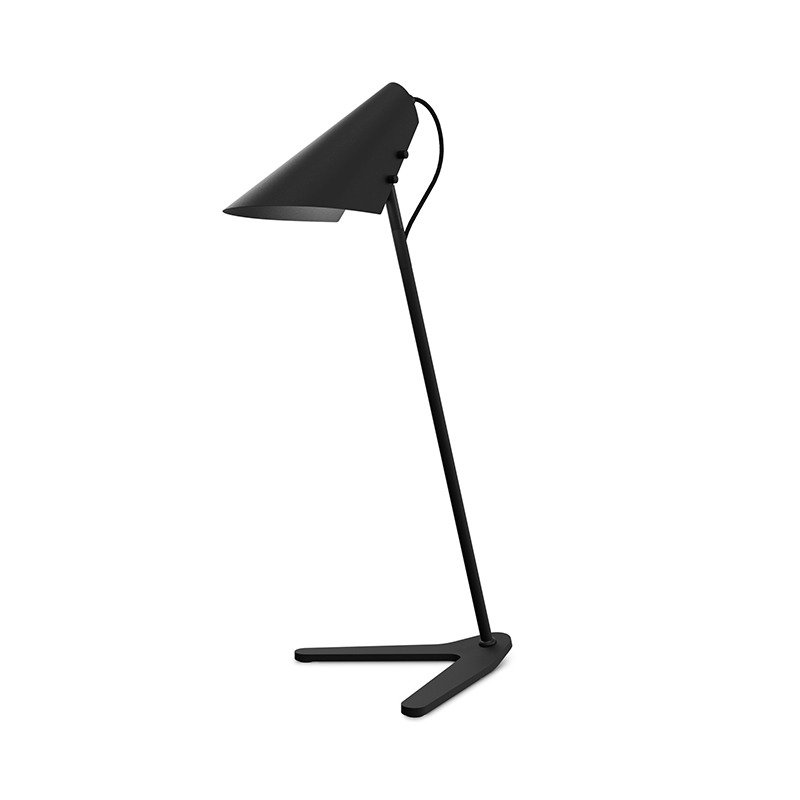 Lampe à poser Vincent base en métal avec abat-jour en forme d'oiseau au design contemporain par Belid Lampe à poser Vincent base en métal avec abat-jour en forme d'oiseau au design contemporain par Belid