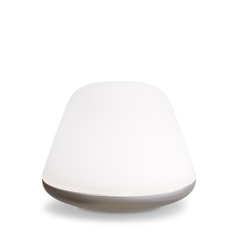 Lampe à poser Bloom dimmable base en métal avec abat-jour en verre opale au design contemporain par Herstal Lampe à poser Bloom dimmable base en métal avec abat-jour en verre opale au design contemporain par Herstal