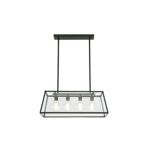Suspension Bella en verre au design industriel