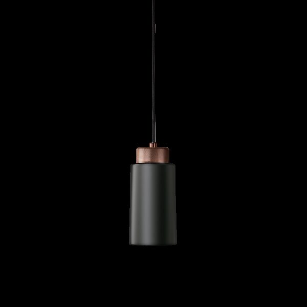 Suspension Edge dimmable base en métal de forme cylindrique au design contemporain par Herstal