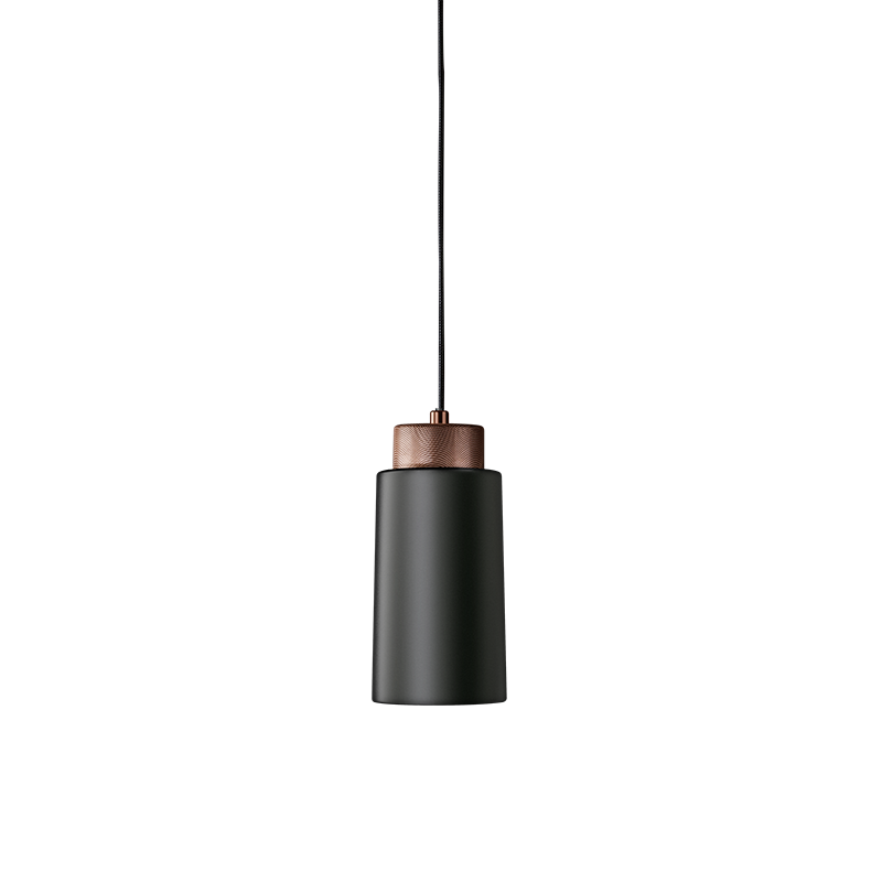Suspension Edge dimmable base en métal de forme cylindrique au design contemporain par Herstal