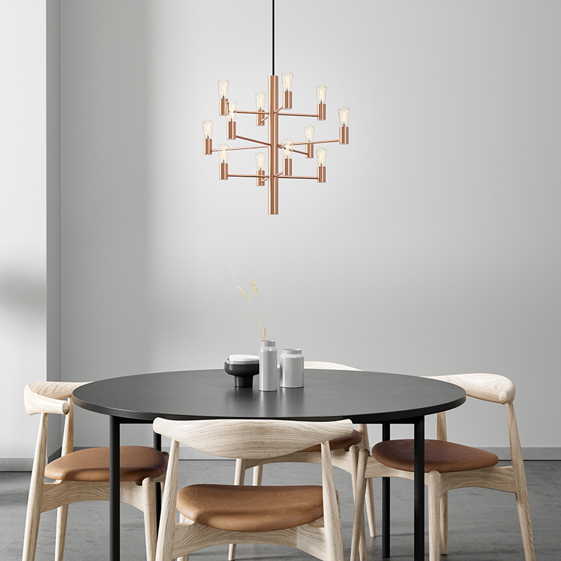 Suspension Manola chandelier dimmable base en métal blanc et des abat-jours en verre au design contemporain par Herstal Suspension Manola chandelier dimmable base en métal blanc et des abat-jours en verre au design contemporain par Herstal