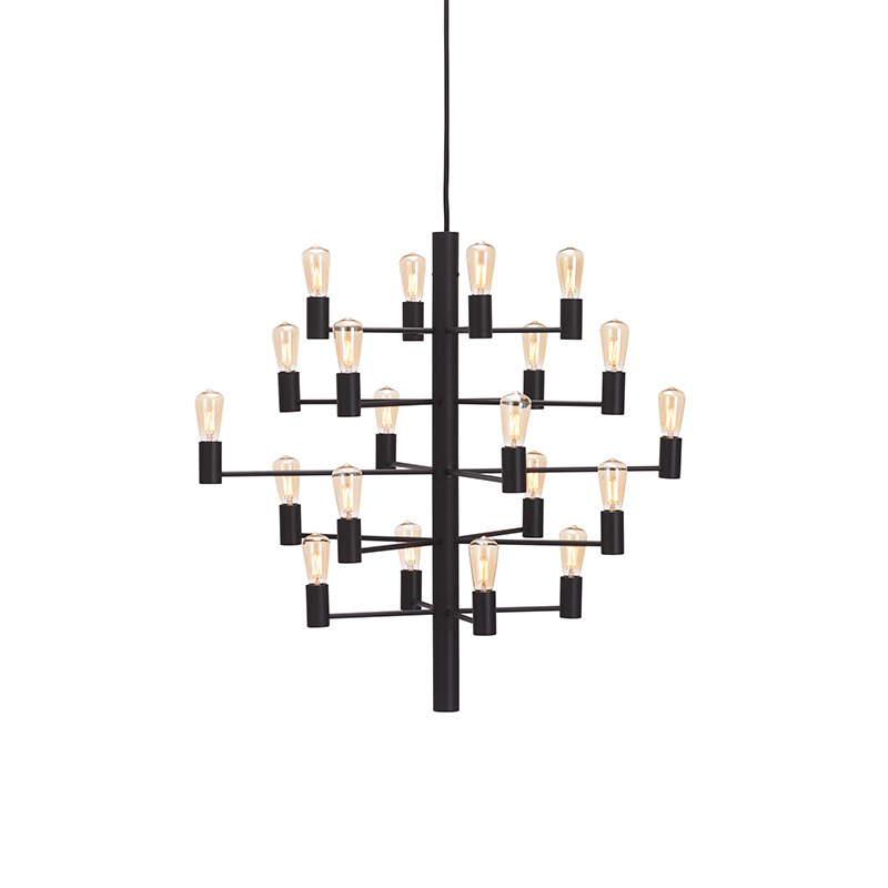 Suspension Manola chandelier dimmable base en métal blanc et des abat-jours en verre au design contemporain par Herstal Suspension Manola chandelier dimmable base en métal blanc et des abat-jours en verre au design contemporain par Herstal