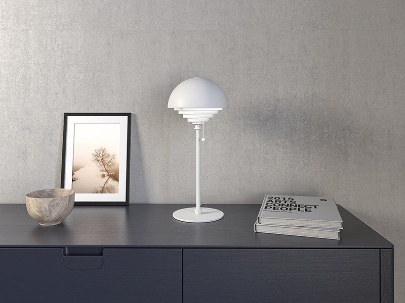 Lampe à poser Motown base en métal au design contemporain par Herstal Lampe à poser Motown base en métal au design contemporain par Herstal