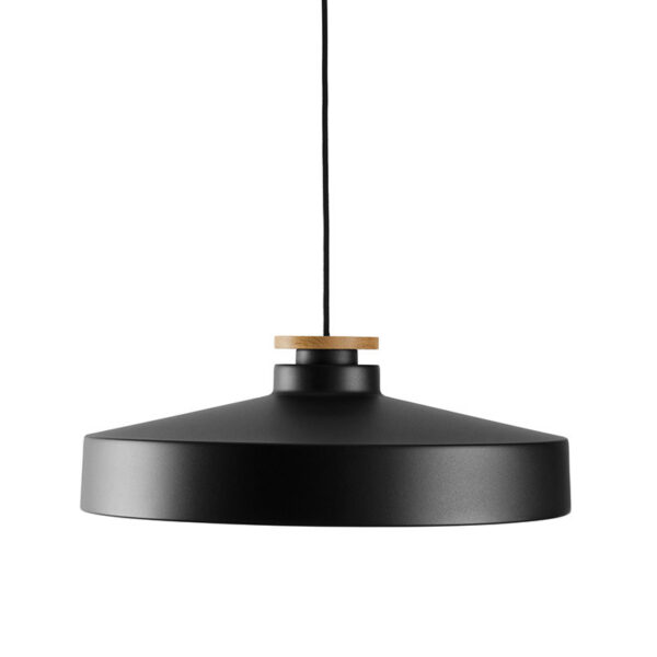 Suspension Street dimmable avec une base en métal ronde et plate au design contemporain par Herstal