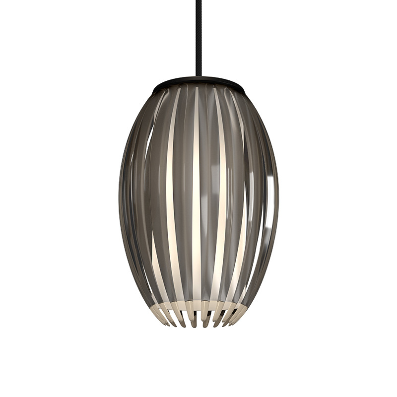 Suspension Tentacle dimmable base en métal Noir avec abat-jour en acrylique au design contemporain par Herstal