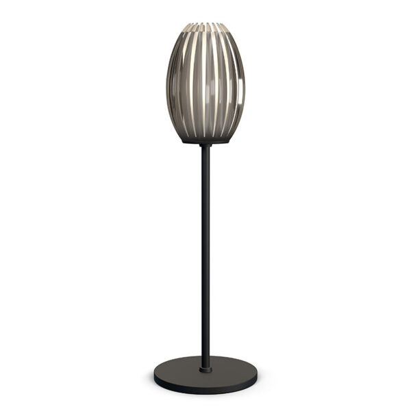 Lampe à poser Tentacle 2 base en métal Noir avec abat-jour en acrylique au design contemporain par Herstal
