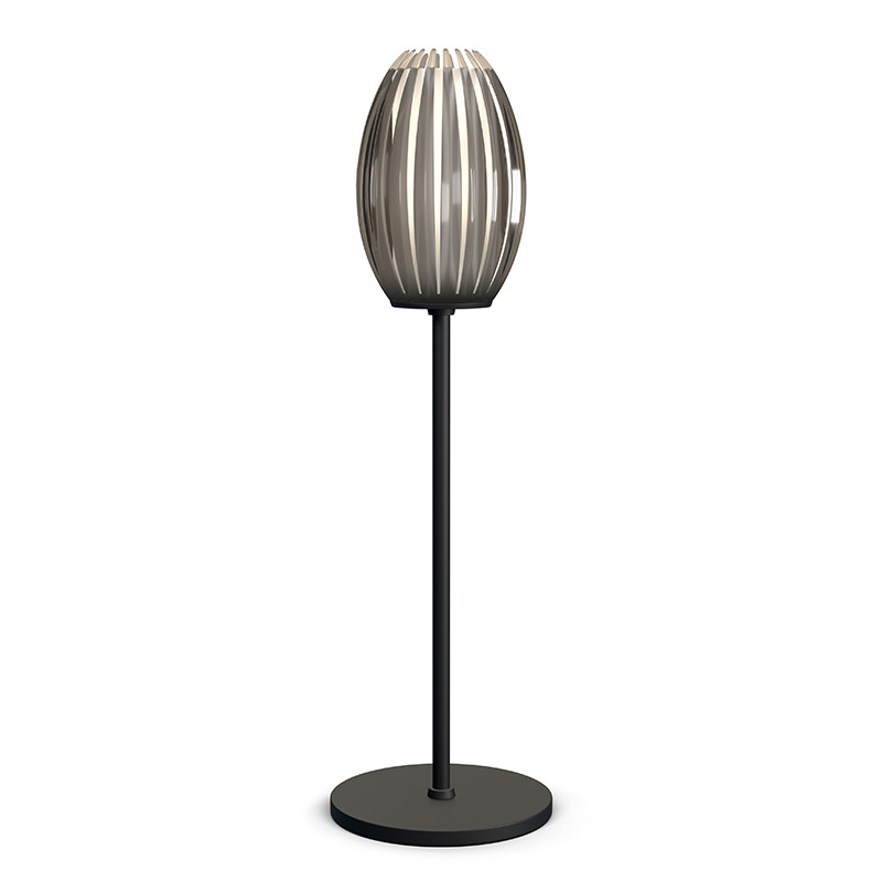 Lampe à poser Tentacle 2 base en métal Noir avec abat-jour en acrylique au design contemporain par Herstal