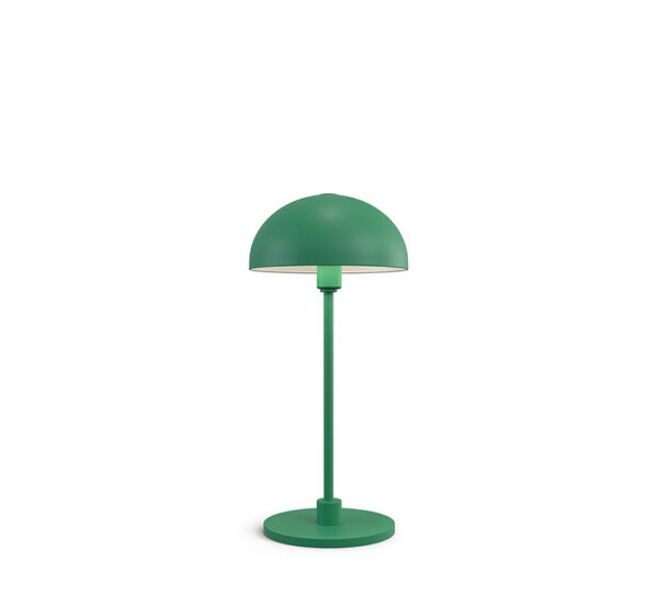 Lampe à poser Vienda Mini base en métal et abat-jour en forme de bol renversé au design contemporain par Herstal