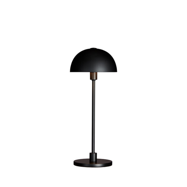 Lampe à poser Vienda Mini base en métal et abat-jour en forme de bol renversé au design contemporain par Herstal