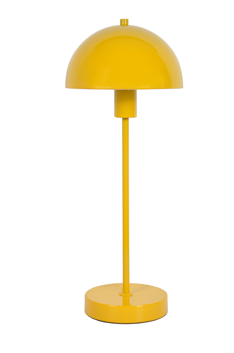 Lampe à poser Vienda base en métal et abat-jour en forme de bol renversé au design contemporain par Herstal Lampe à poser Vienda base en métal et abat-jour en forme de bol renversé au design contemporain par Herstal