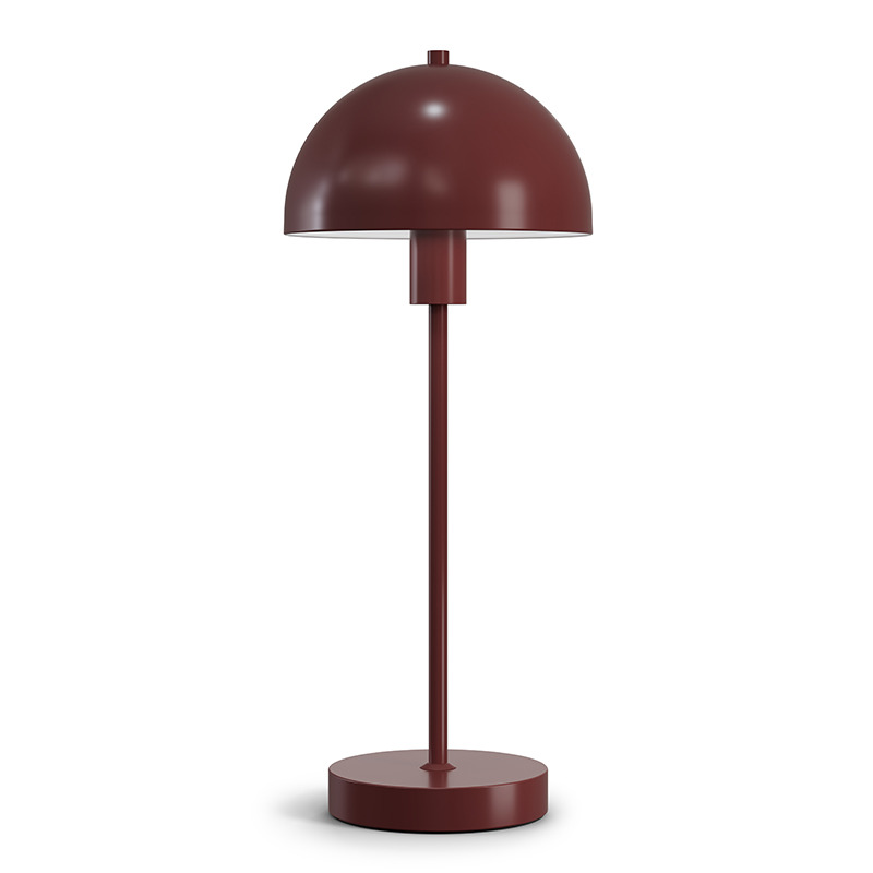 Lampe à poser Vienda base en métal et abat-jour en forme de bol renversé au design contemporain par Herstal Lampe à poser Vienda base en métal et abat-jour en forme de bol renversé au design contemporain par Herstal