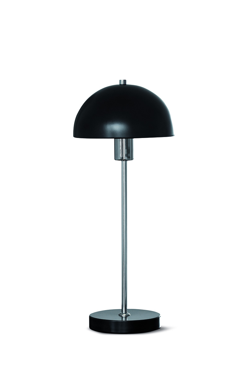 Lampe à poser Vienda base en métal et abat-jour en forme de bol renversé au design contemporain par Herstal Lampe à poser Vienda base en métal et abat-jour en forme de bol renversé au design contemporain par Herstal