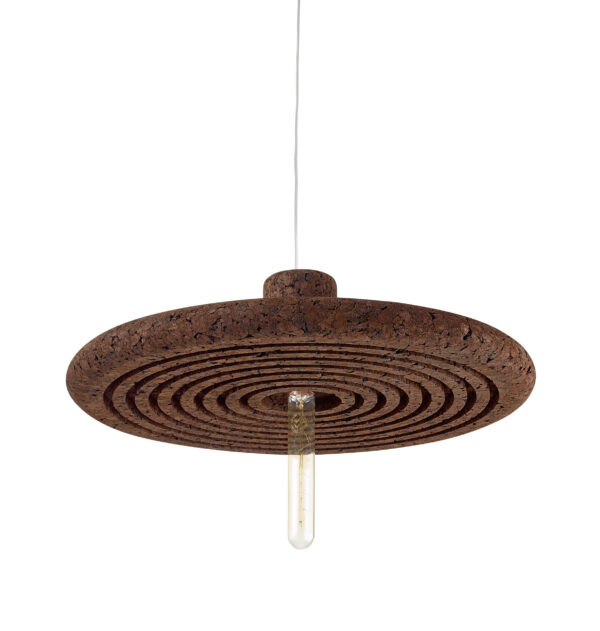 Suspension design Chapo en liège noir naturel par Sofalca x Blackcork