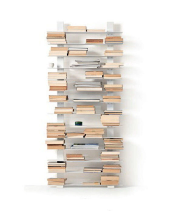 Bibliothèque Pacifico en acier Blanc au design contemporain de Lapo Ciatti x Opinion Ciatti