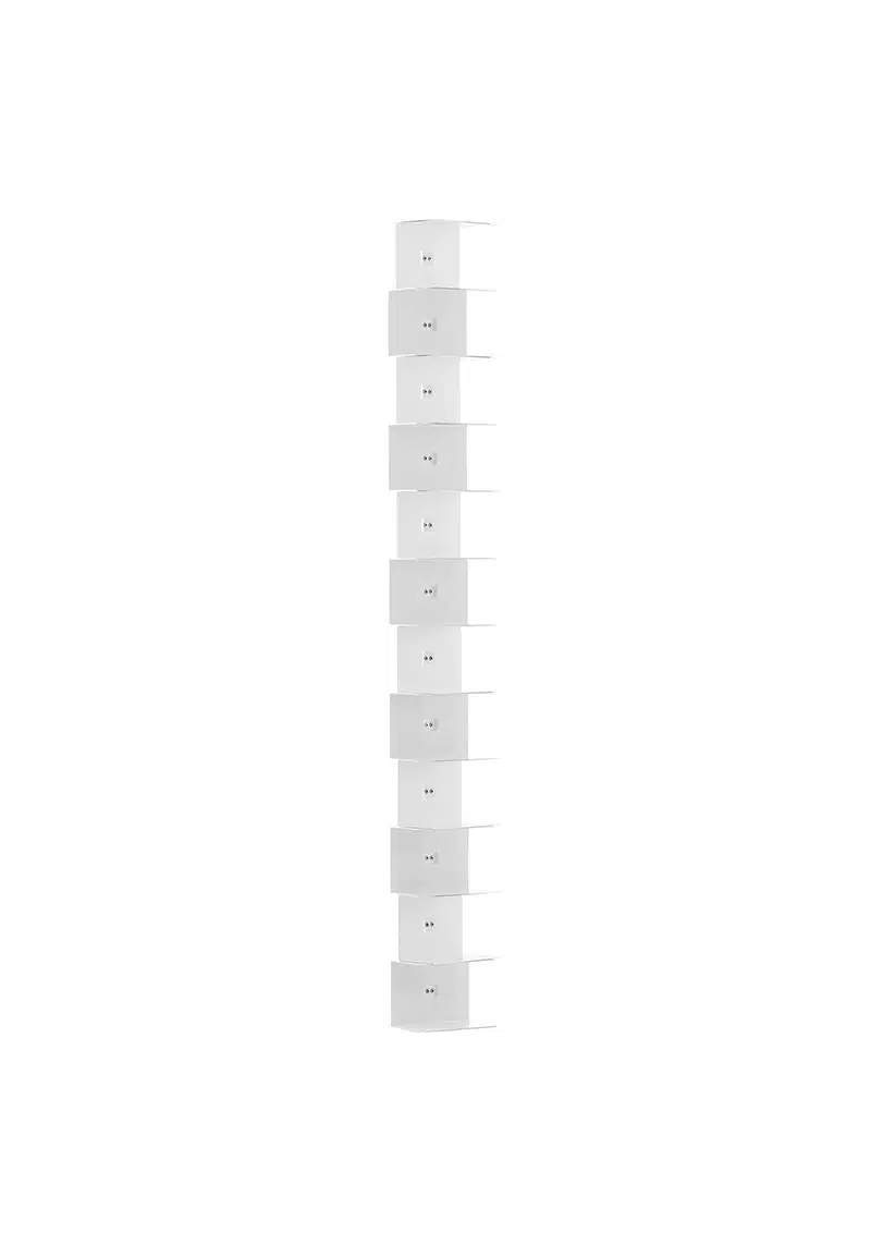 Bibliothèque Ptolomeo Wall en acier au design contemporain de Bruno Rainaldi x Opinion Ciatti