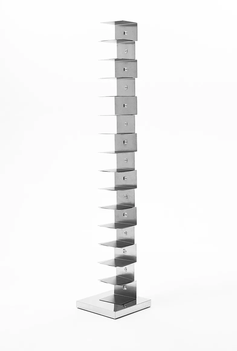 Bibliothèque Ptolomeo Art en acier au design contemporain de Bruno Rainaldi x Opinion Ciatti